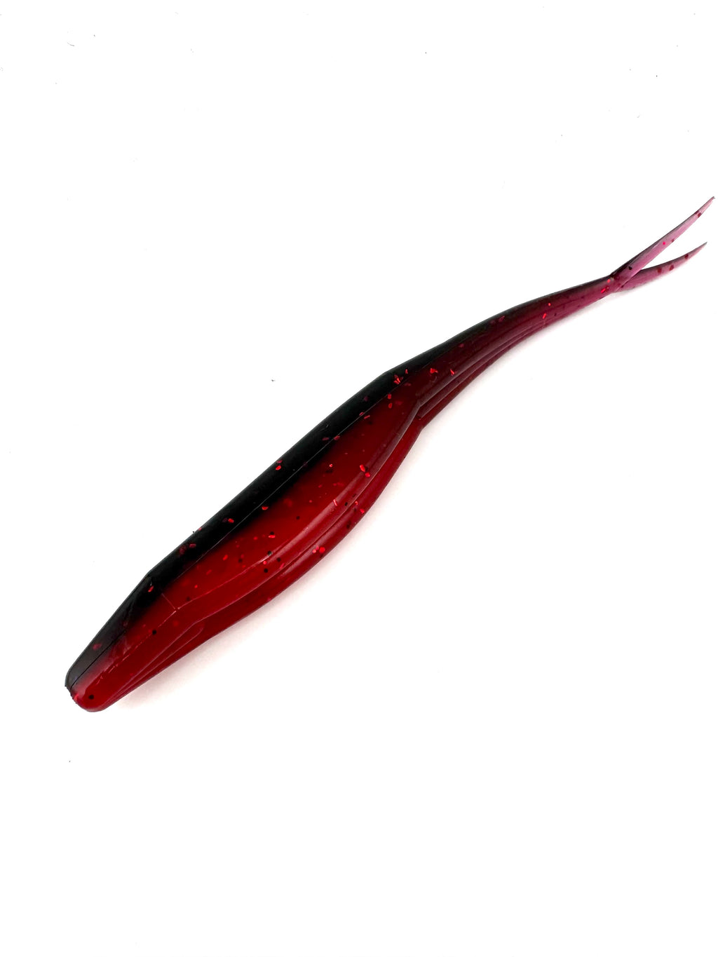 Black and Red 5.75 weedless jerk