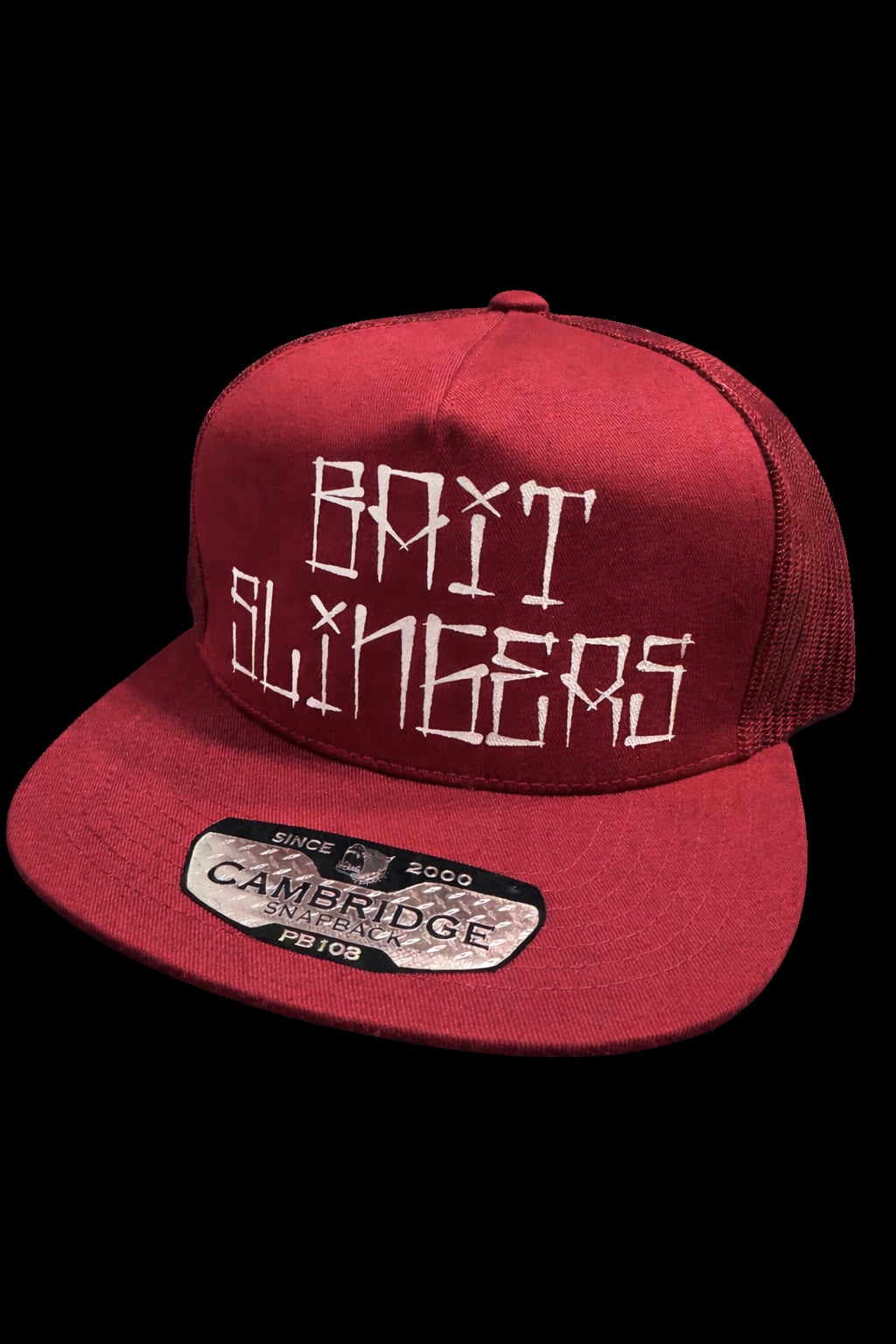 East side, burgundy, trucker hat