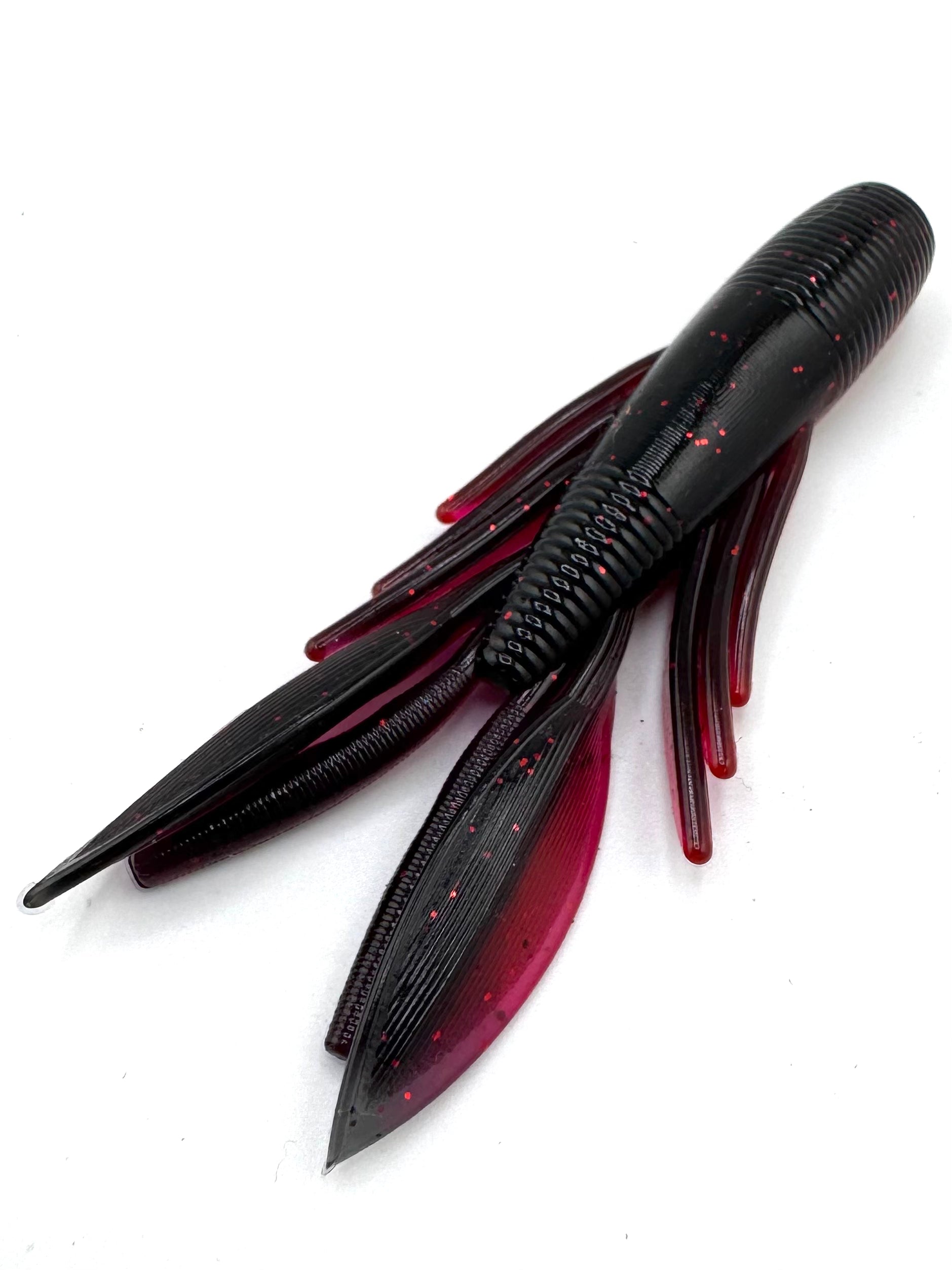 Punch Craw - black over Red