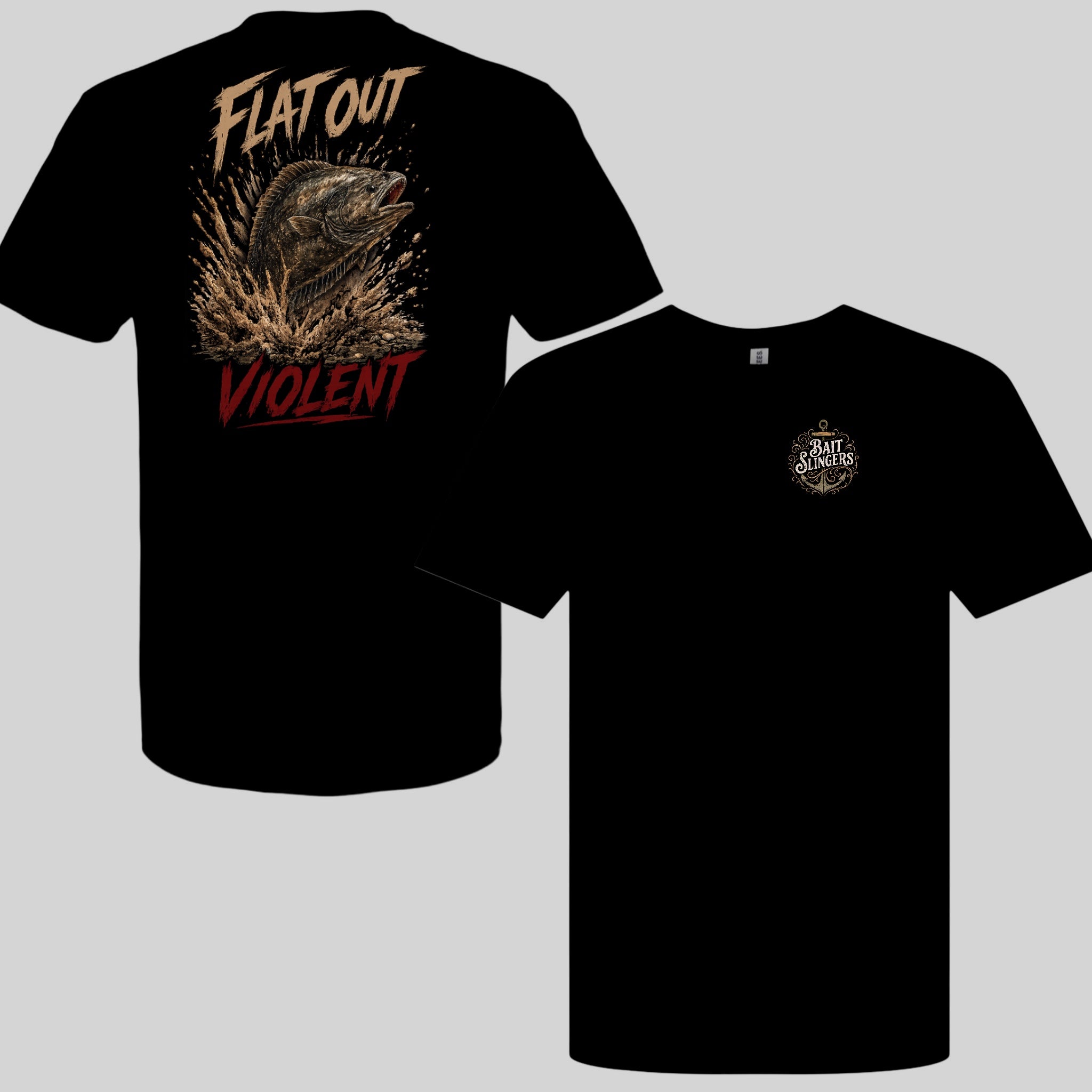 Flat out violent-Halibut t-shirt